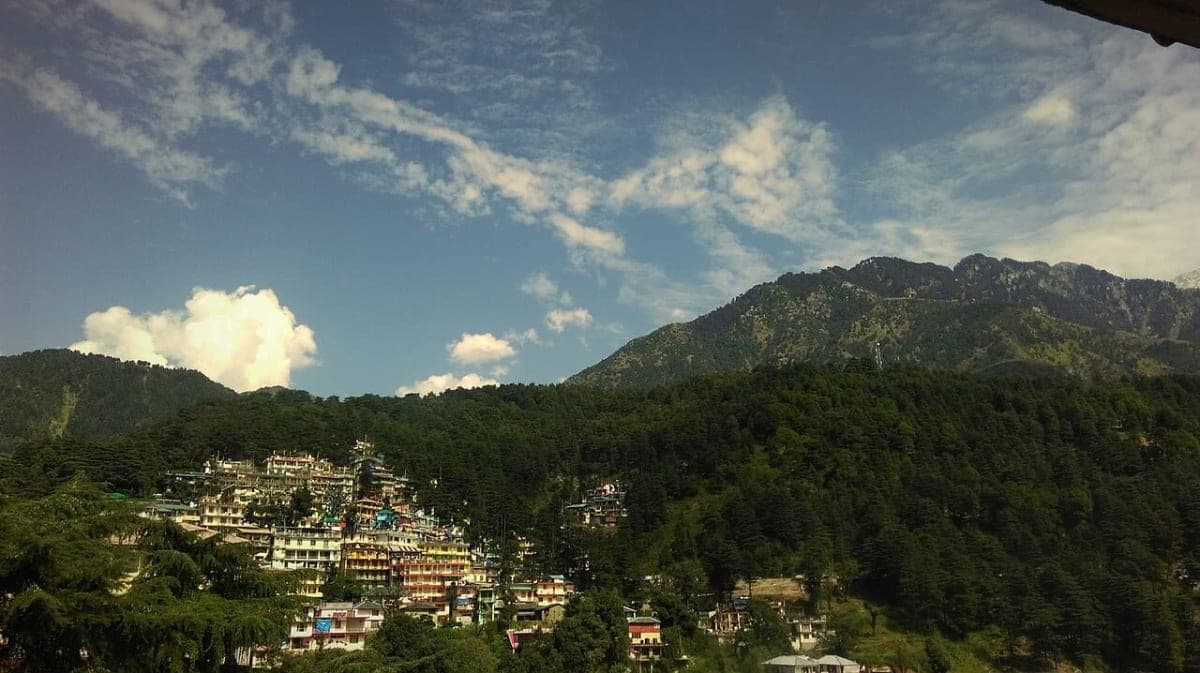 McLeodganj city of hills panorama