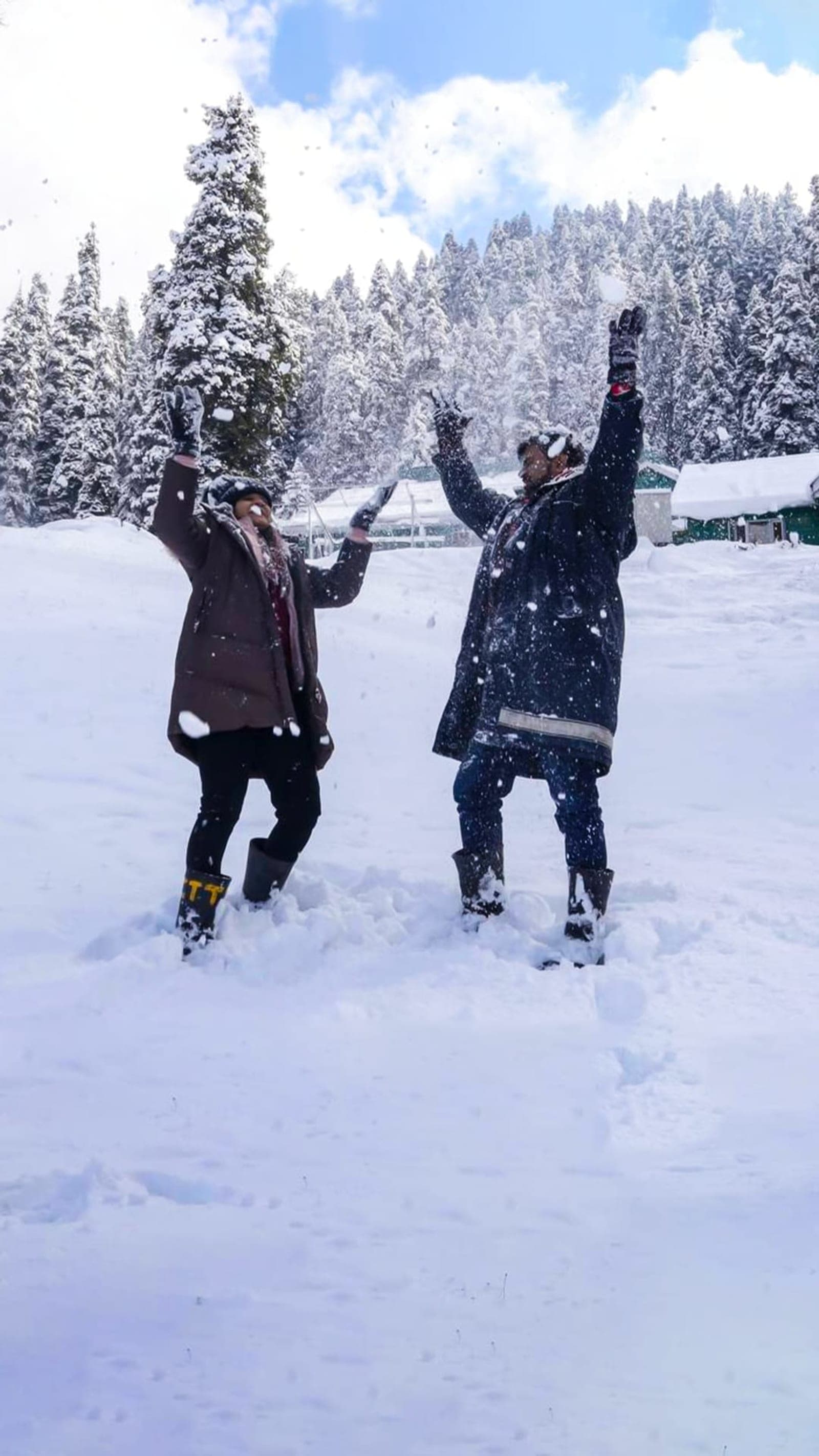 Srinagar to Gulmarg. Indulge in winter sports.